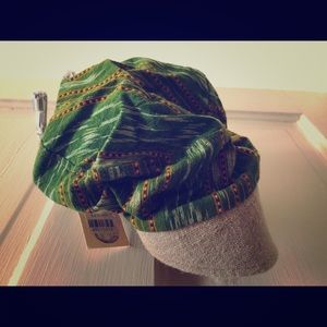 Green Striped Newsboy Hat